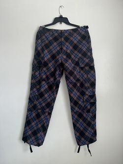 Stussy Bias Surplus Cargo Pants in Plaid