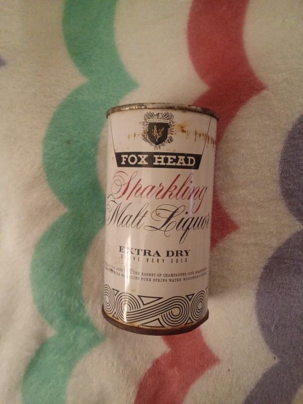 Fox Head Sparkling Malt Liquor Vintage Beer Can