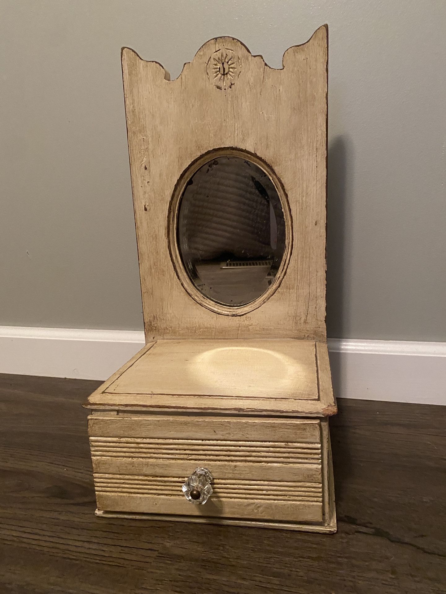 Vintage Mirror/drawer Mirror Shelf