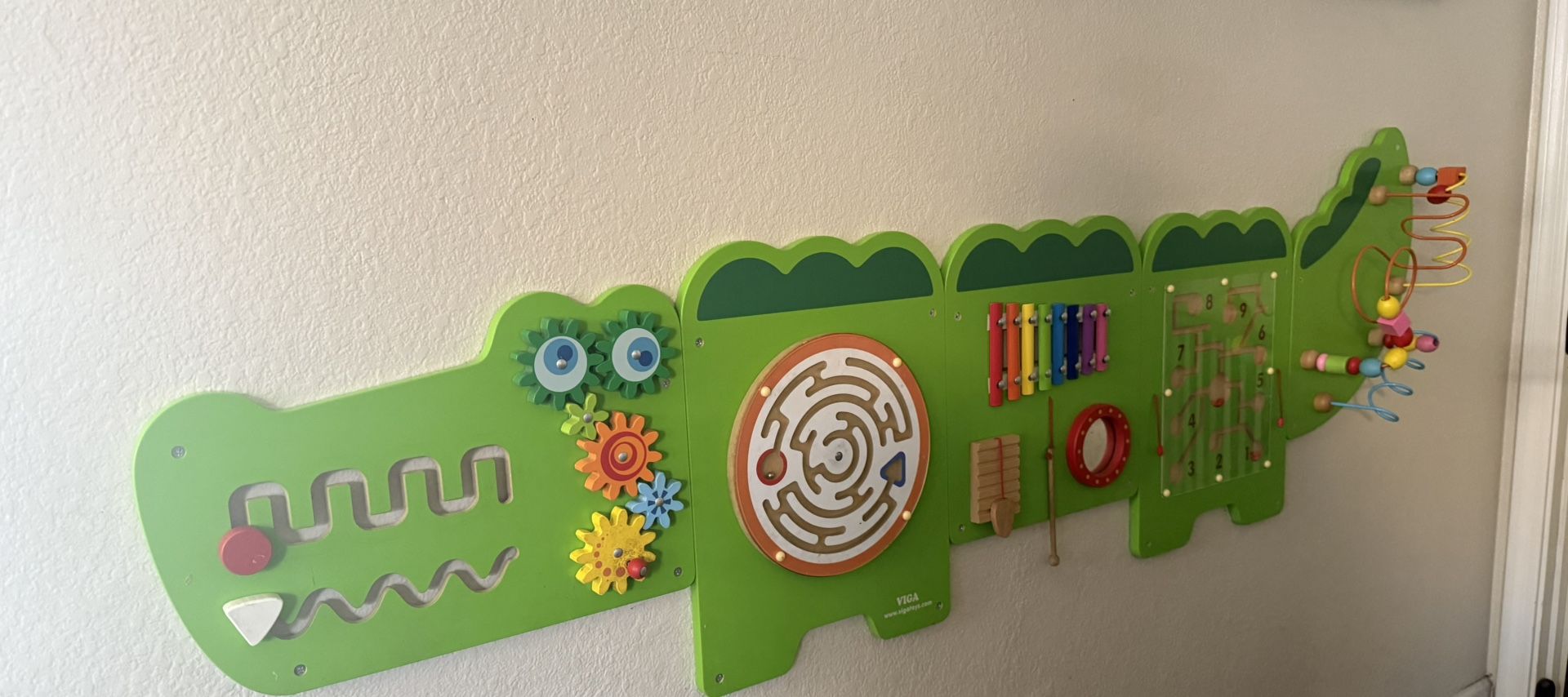 Alligator Wall Activity Board For Toddlers Small Children
