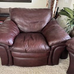 Real Leather Arm Chair
