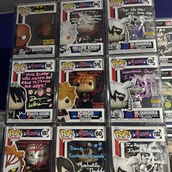 Bleach Funko Pops Signed