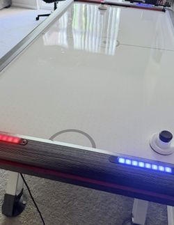 MD Sports 84” Arcade Air Hockey Table with LED Lights - Great Condition