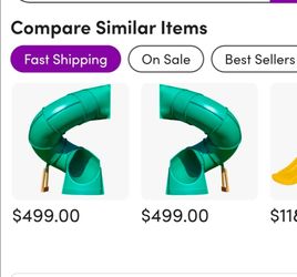 Spiral slide for playground swing set