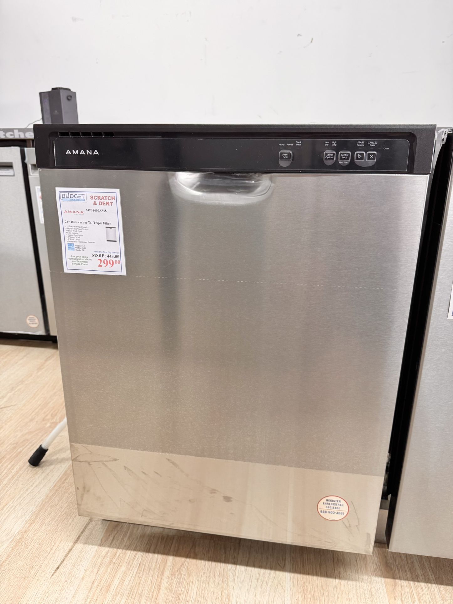 New Amana 24" Built In Dishwasher ADB1400AMS