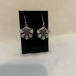 New Turquoise 925 Sterling Silver Dangle Earrings 