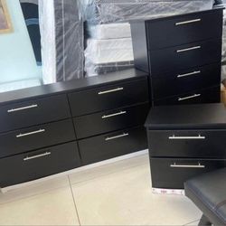 Dresser, Chest and 1 Nightstand ⚜️ Cómoda, Gavetero y Mesita de Noche 🚚