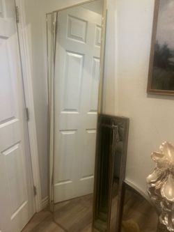 Two floor mirrors