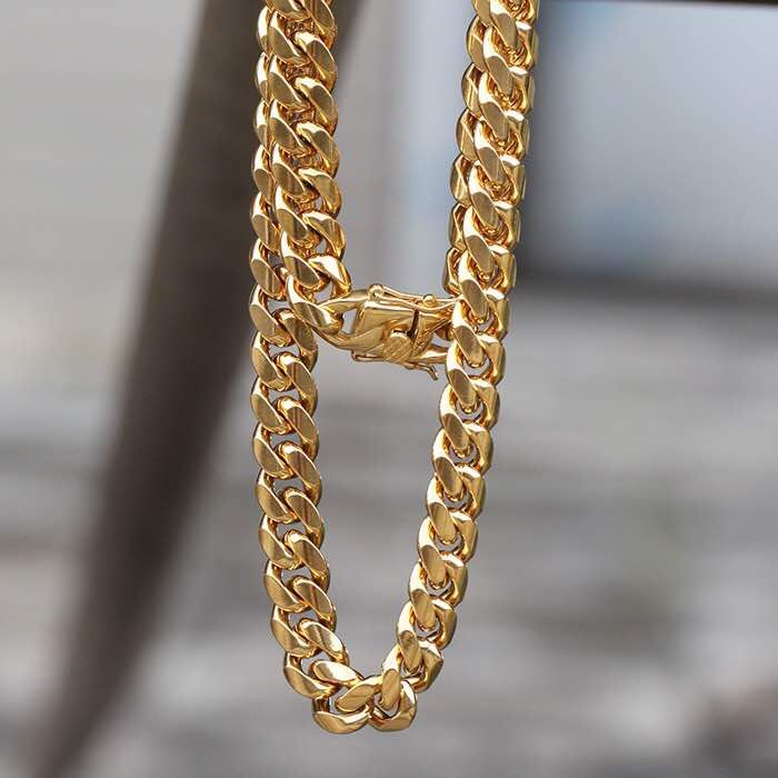 8mm silver Chain Gold Bonded never tarnish