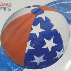 SWIMLINE Patriotic 22" Inflatable Beach Ball Red White Blue Pool & Beach Parties