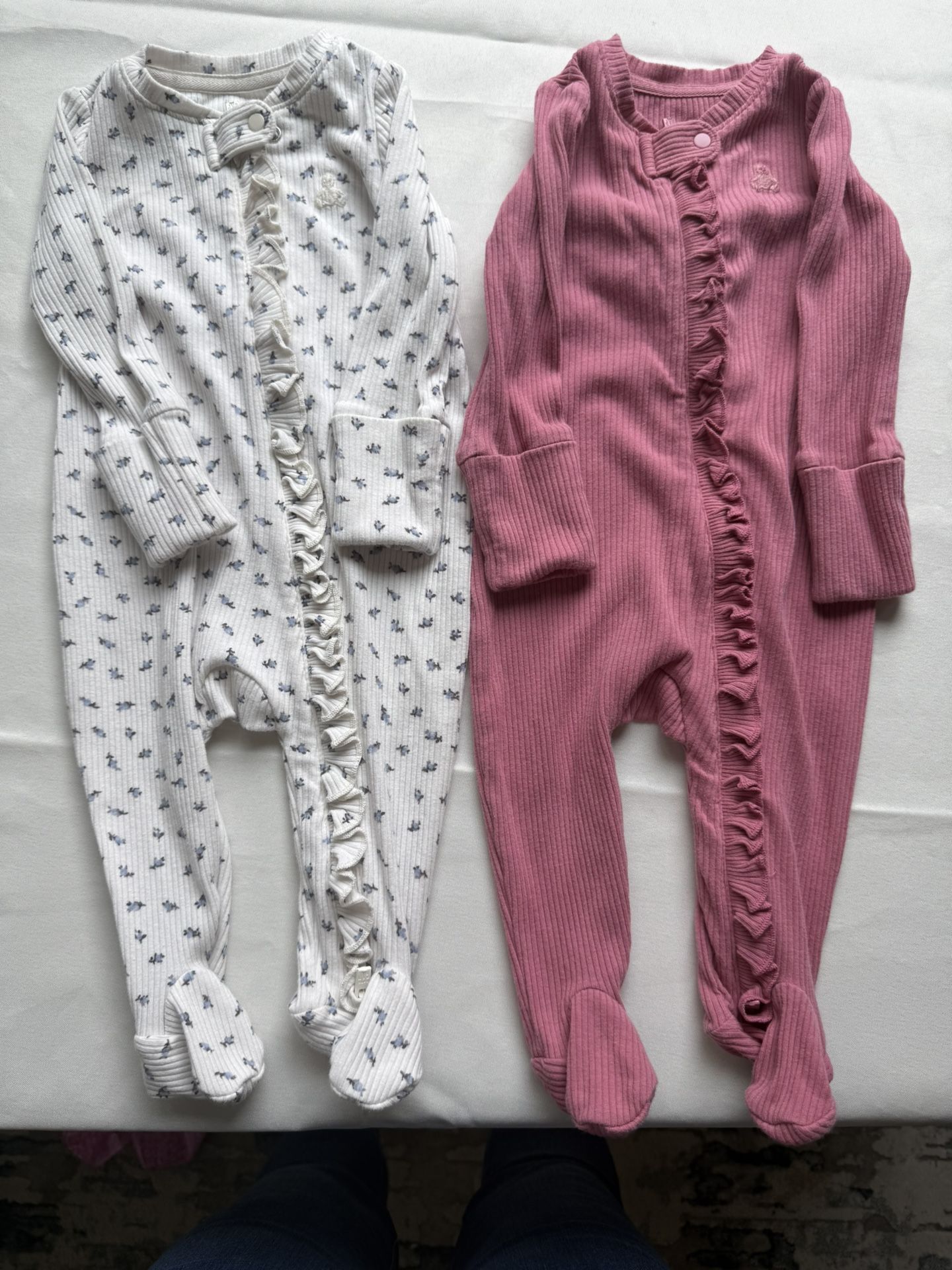 Ruffled Onsie PJs (0-3month)