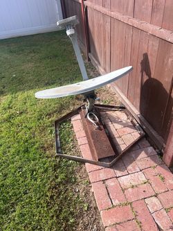Satellite Dish TV on Ground Base