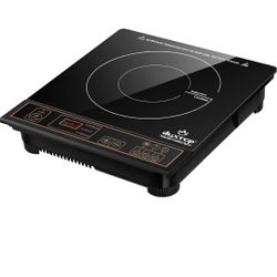 Portable Induction Cooktop 1800W Countertop Burner Digital Hot Plate Timer Gold