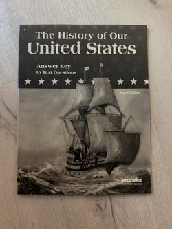 Abeka 4th grade History textbook answer key—The History of the United States