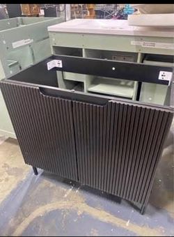 New assembled 30" Black Bathroom Vanity NO Sink Modern Freestanding Bathroom Vanity