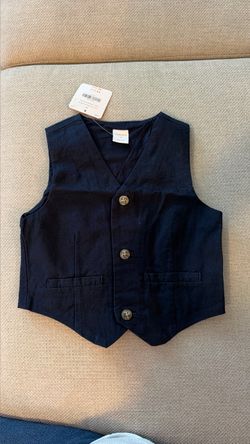 Gymboree Kids Navy Button-Front Vest more sizes available