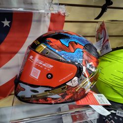 LS2 Ninja Motorcycle Helmet Brandon New Size Large DOT ECE Approved 