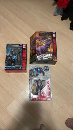 Transformers Optimus Prime, Megatron and Megatron Beast