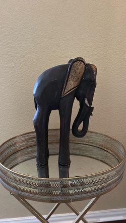 Wooden Elephant Decor