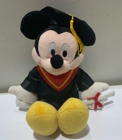 Disney Mickey Mouse 14” Graduation Plush - gently used like new