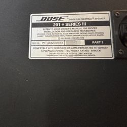 Speakers (x2 Bose)