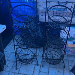 Canastas De Metal Set De Dos 