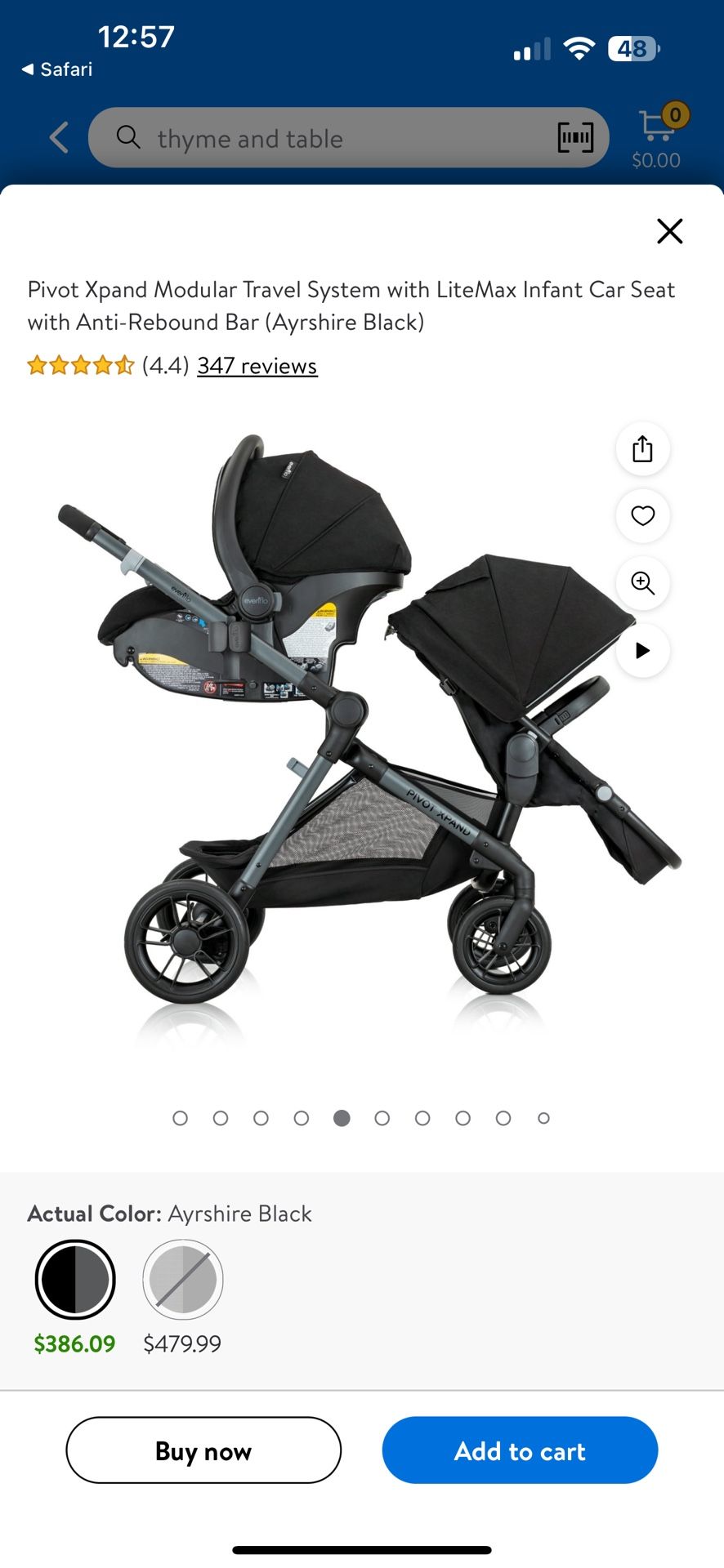 Evenflo Double Infant Stroller