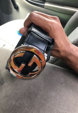 Gucci Belt Black / Silver