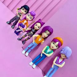Set of 6 pcs) K-Pop Demon Hunter Saja Boys x Huntrx PVC Figures