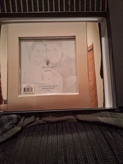 Waterford Fine Silver Gifts Silverplate Picture Frame 4” x 4” – Tarnish Proof w/ Box & Pouch