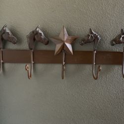 Coat Rack Cowboy Metal 