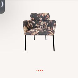 CB2 Azalea Floral Dining Chairs -2 Chairs