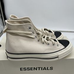 Fear Of God Converse Chuck Taylor hi Size 7 Mens Natural White Bone Black