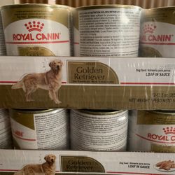 $25/case - Royal Canin Breed Health Nutrition Golden Retriever Loaf Pate Adult Wet Dog Food, 13.5-oz, case of 12