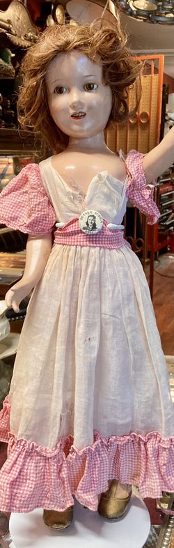 Antique DEANNA DURBIN DOLL large 24” Ideal Toys 1930’s