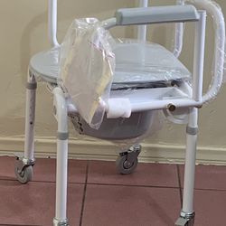 Commode On Wheels Shower Chair Excelent 