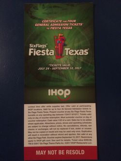 Fiesta texas tickets