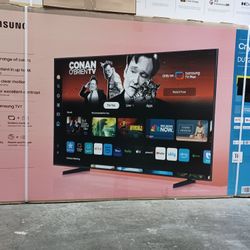 65" Screen Led Smart 4k By Samsung Crystal Ultra HDTV.  1 Year Warranty 
