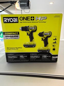 BRAND NEW RYOBI ONE+ HP 18V Brushless 2-Tool Combo Kit – Factory Sealed! (CASH ONLY)
