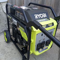 Like-New Ryobi 4000-Watt Recoil Start Gas Powered Inverter Generator With CO Shutdown Sensor 