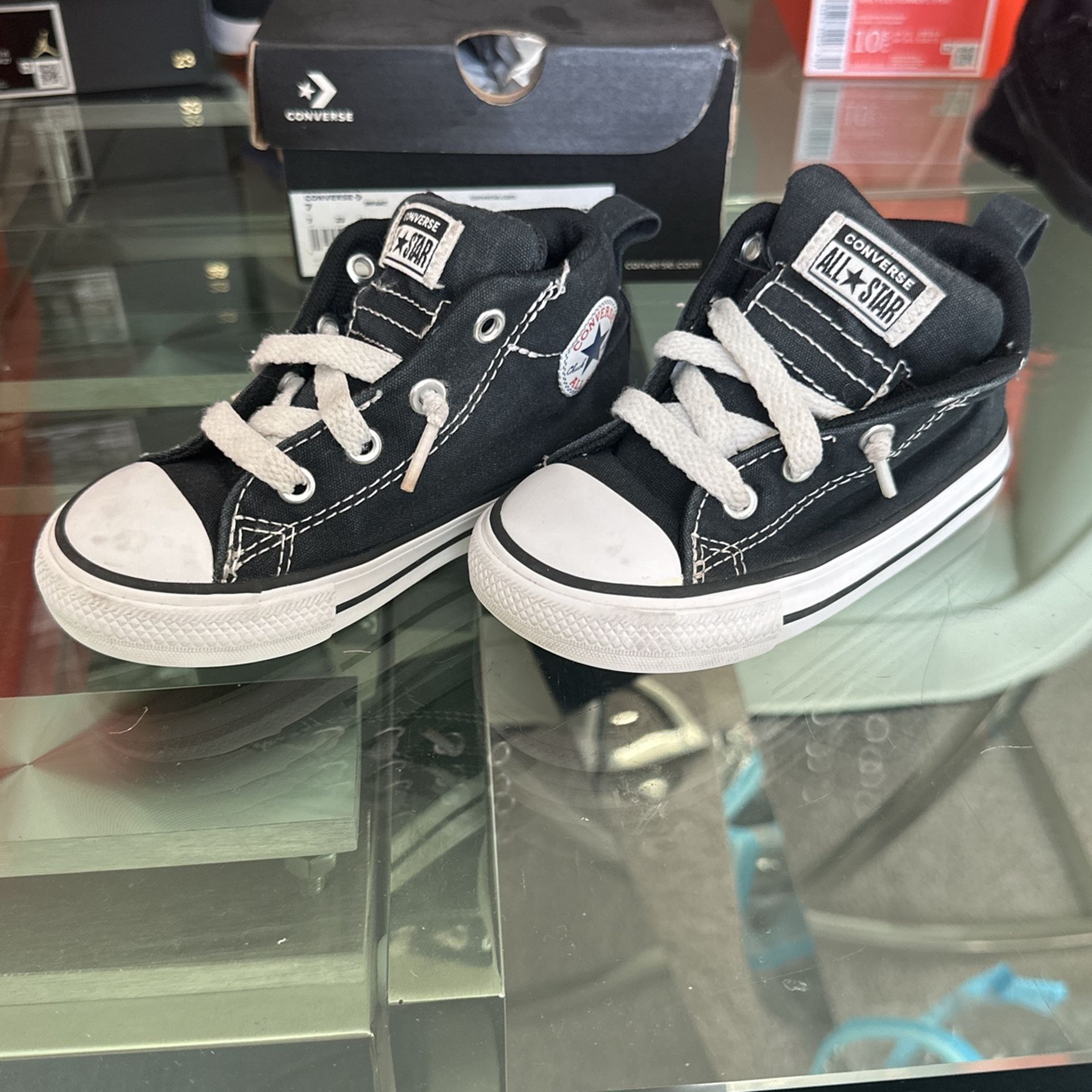 BOYS' CONVERSE INFANT & TODDLER CHUCK TAYLOR ALL STAR STREET MID TOP SNEAKERS