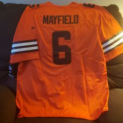 **New** Baker Mayfield Orange Browns  Jersey