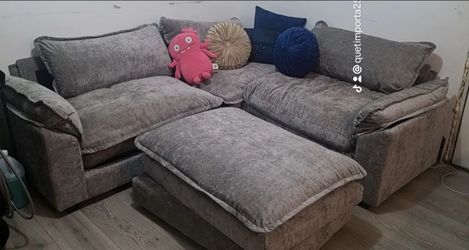Gray small 3 seat sofa