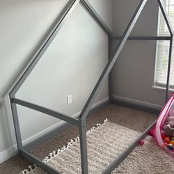 Gray Toddler Bed frame 