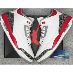Jordan 3 Fire Red 12 Men