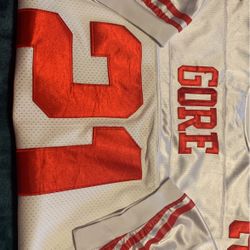 Frank Gore White 49er Jersey