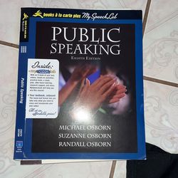 Public Speaking Book 8th Edition