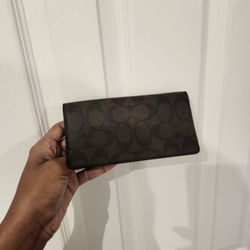 Coach Check Book Cover