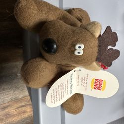 Vintage Rodney, the reindeer Burger King collection 1987