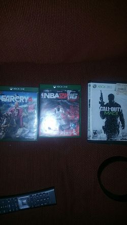 Xbox one and 360 games